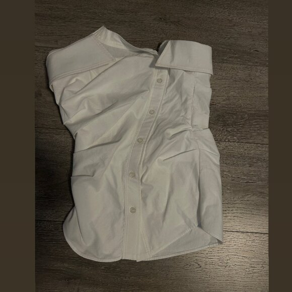 ZARA White Tube Top Size XS (Tags Attached) - Picture 1 of 2